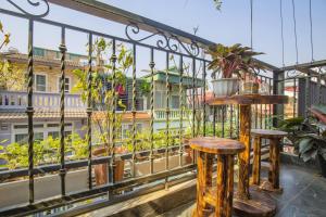 Mimosa Homestay Hanoi陽台或露臺