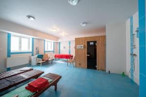 Posteľ alebo postele v izbe v ubytovaní Aparthotel Rezidence Club Canada Lipno