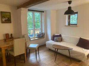 Χώρος καθιστικού στο Ferienwohnung im 5 Seenland