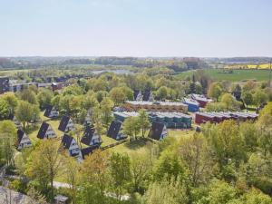 an aerial view of a village with houses at Ferienhaus im Ostseeresort Dampland in perfekter Lage in Damp