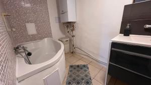 Koupelna v ubytování Apartmánový dom Most pri Bratislave