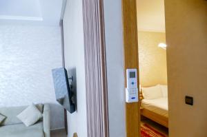 Voodi või voodid majutusasutuse Appartement équipé Haut Standing à Hassan Rabat toas