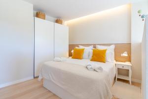 Posteľ alebo postele v izbe v ubytovaní Santa Brigida Window Suite