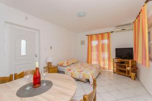 TV a/nebo společenská místnost v ubytování Apartments Danica