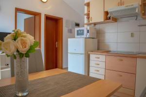 Kuchyň nebo kuchyňský kout v ubytování Apartments Daira