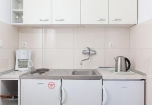Kuchyň nebo kuchyňský kout v ubytování Apartment Ante M