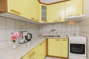 Kuchyň nebo kuchyňský kout v ubytování Apartments Vinko