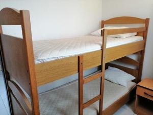 a couple of bunk beds in a room at Apartments Branko in Podstražje