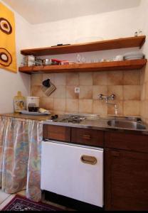 Kuchyň nebo kuchyňský kout v ubytování Apartments Emily