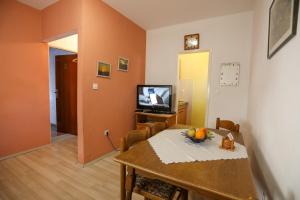 TV a/nebo společenská místnost v ubytování Apartment and Rooms Marlene