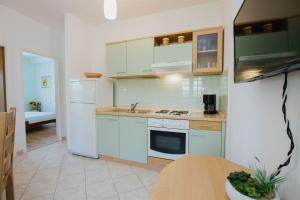 Kuchyň nebo kuchyňský kout v ubytování Apartments Dome + 37 fotografií