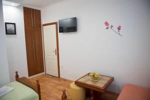 Televízia a/alebo spoločenská miestnosť v ubytovaní Apartments and Rooms Robi