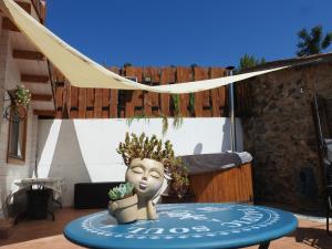 Patio lub wspólna przestrzeń na świeżym powietrzu w obiekcie Cabaña IkiZen
