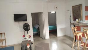 Kuchyň nebo kuchyňský kout v ubytování Apartamento en Cartagena