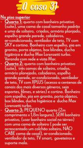 un paragrafo di testo su uno sfondo rosso di Pé na Areia Praia Pitinga Casa31- Arraial d'Ajuda a Arraial d'Ajuda Altre 36 foto