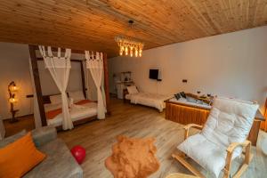 Postel nebo postele na pokoji v ubytování Ray Suit Bungalov