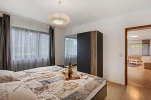 Postel nebo postele na pokoji v ubytování Ferienwohnung Klosterberg