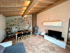 Χώρος καθιστικού στο Casa Al Castagneto