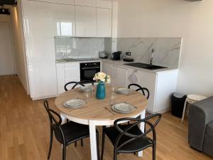 Cucina o angolo cottura di Appartement neuf, vue sur saône
