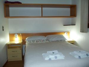 Ένα ή περισσότερα κρεβάτια σε δωμάτιο στο Hospedagem Wehr