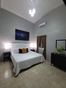 Una cama o camas en una habitación de Hotel Class Colonial