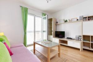 Televízia a/alebo spoločenská miestnosť v ubytovaní Apartment Ljilja