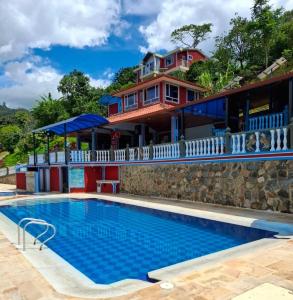Bazén v ubytování Hotel kristal campestre nebo v jeho okolí