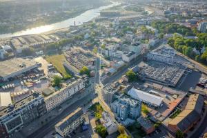 Nespecifikovaný výhled na destinaci Kaunas nebo výhled na město při pohledu z apartmánu