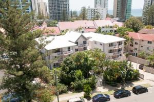 a city with a lot of trees and houses at Costa D'Ora Holiday Apartments in Gold Coast