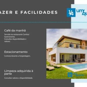 a page of a catalogue of a house at Ponta de Inhambupe Residences in Baixio