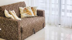 Χώρος καθιστικού στο Luminoso monoambiente