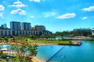 Naturlandskabet i nærheden af lejligheden