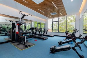Fitness centrum a/nebo fitness zařízení v ubytování Petro House Vung Tau - Block A