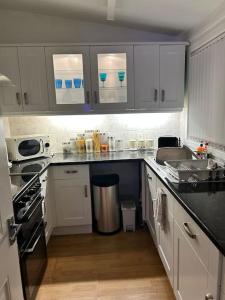 Η κουζίνα ή μικρή κουζίνα στο One Bedroom Bungalow Loanhead, Midlothian, Nr Edinburgh