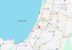 a map of the city of san francisco at Sunsky Patong beachfront House in Patong Beach