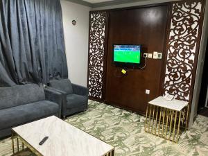 Posezení v ubytování فندق غمامة للشقق المخدومة GHAMAMA Hotel Serviced Apartments