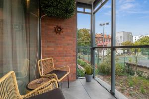 Ban công/sân hiên tại Scala City Center Premium Studios by Lion Apartments