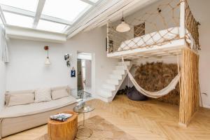 Χώρος καθιστικού στο Shanghai ruochu designer Guesthouse上海若初设计师民宿--近上海浦东国际机场及迪士尼