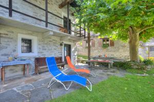 Zahrada ubytování Chalet Rustico Al Platano