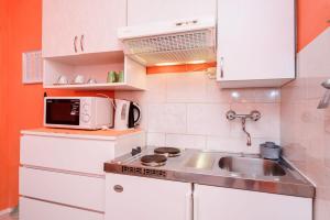 Kuchyň nebo kuchyňský kout v ubytování Apartments Goge