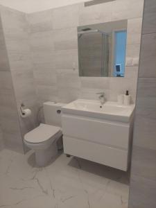 Ένα μπάνιο στο Apartamenty Nogalin