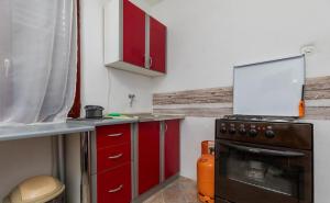 Kuchyň nebo kuchyňský kout v ubytování Apartments Duro