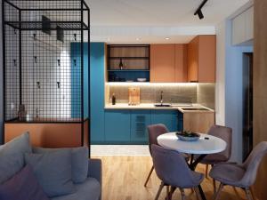 Virtuve vai virtuves zona naktsmītnē Apartman Petica Divčigora