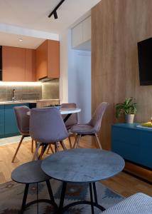 Virtuve vai virtuves zona naktsmītnē Apartman Petica Divčigora