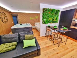 Posezení v ubytování RELAX SPA-4 Pers-Jacuzzi-Parking-Jardin-Clim-Colmar