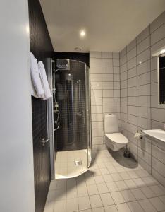 Koupelna v ubytování Hotel Torslanda