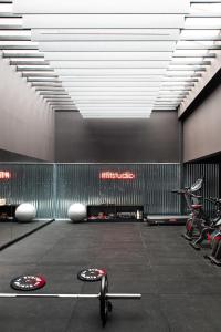 Fitness centrum a/nebo fitness zařízení v ubytování Micampus Cartagena Student Residence