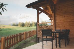 Balkon oz. terasa v nastanitvi Refuge de Frience
