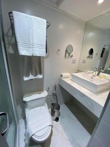 Um banheiro em Hotel WZ Jardins