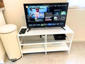 Televízia a/alebo spoločenská miestnosť v ubytovaní Studio bien équipé avec clim Proche gare et centre-ville